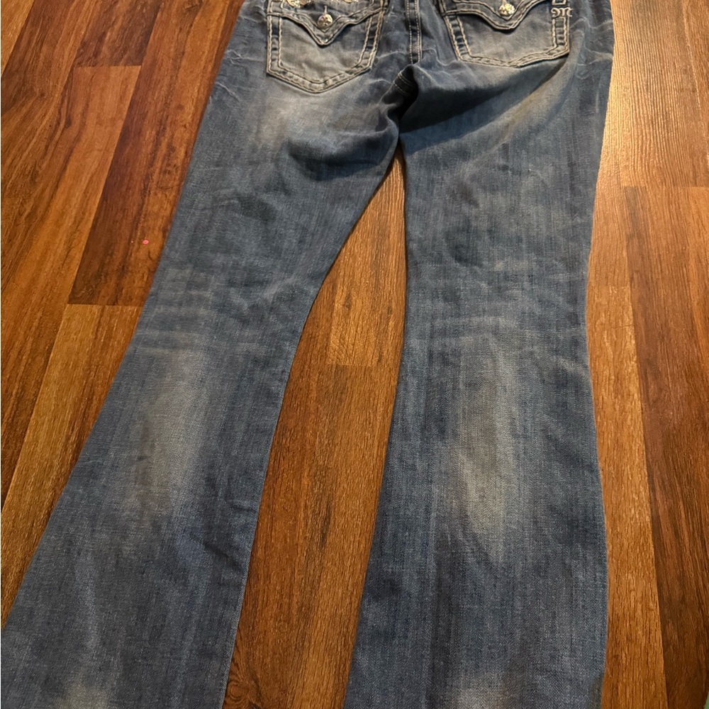 Distressed Blue Jeans - Picture 2 of 2